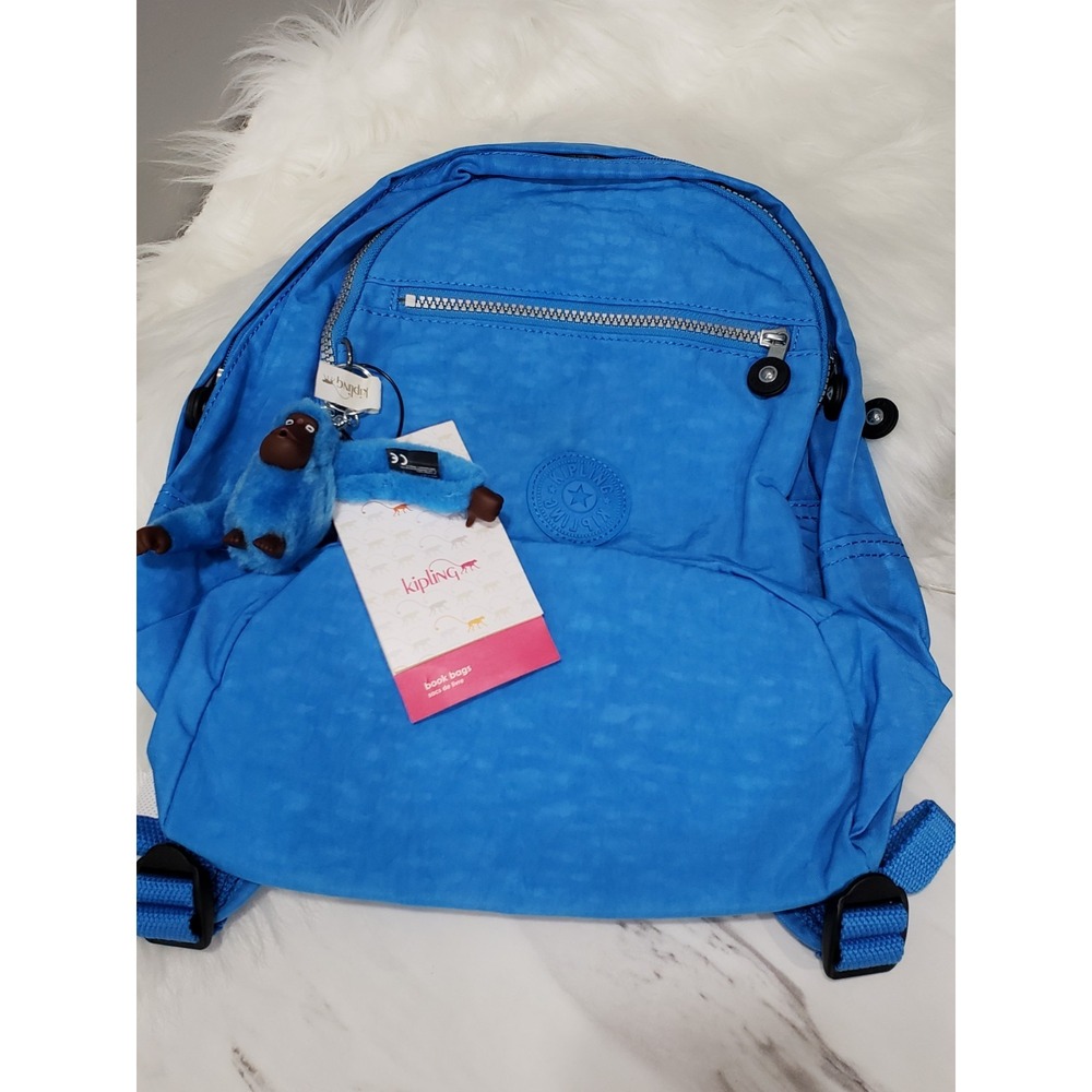 NEW KIPLING Nylon Challenger School Backpack SKY BLUE BOY GIRL SCHOOL